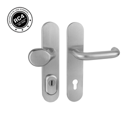 Bezpečnostné kovanie RC4 MPK - SECURO INOX S01 PLUS - SO M1 COSLAN NEM - nerez matná | MP-KOVANIA.sk