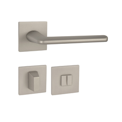 Kľučky na hranatých rozetách Strieborný Tupai