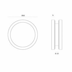 Mušle a madielka na posuvné sklenené dvere Strieborný JNF