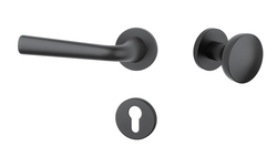 Kľučky na okrúhlych rozetách Čierny APRILE