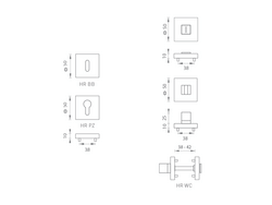 Hranaté rozety Strieborný FROSIO BORTOLO