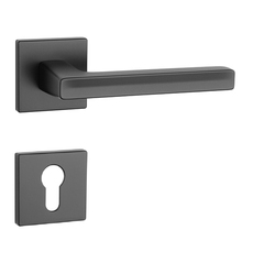 Kľučky na hranatých rozetách Čierny APRILE