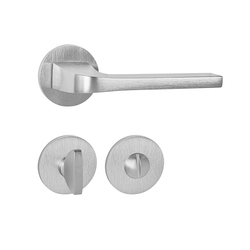 Kľučky na okrúhlych rozetách Strieborný Tupai