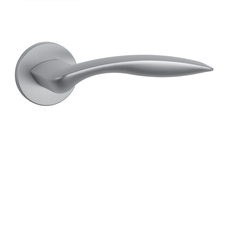 Kľučky na okrúhlych rozetách Strieborný APRILE