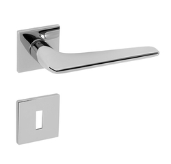 Kľučky na hranatých rozetách Strieborný Tupai