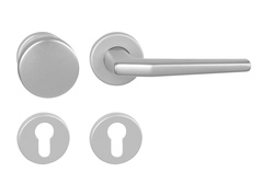 Kľučky na okrúhlych rozetách Strieborný BA