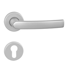 Kľučky na okrúhlych rozetách Strieborný BA