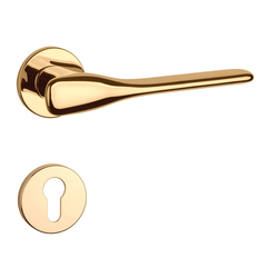 Kľučky na okrúhlych rozetách Zlatý APRILE