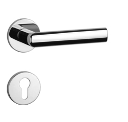 Kľučky na okrúhlych rozetách Strieborný APRILE