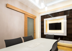 Sety - koľajnice a vozíky na posuvné drevené dvere Čierny SISCO SISTEM