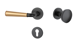 Kľučky na okrúhlych rozetách Kombinovaný APRILE