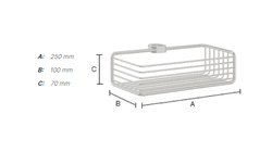 Košíky do sprchy Strieborný SMEDBO
