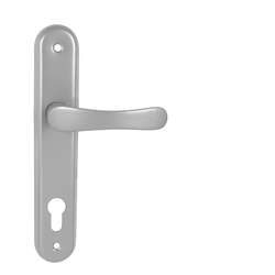 Kľučky na oválnych štítoch Strieborný KE