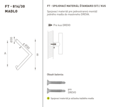 Madlá okrúhle vyosené Čierny FT