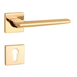 Kľučky na hranatých rozetách Zlatý APRILE