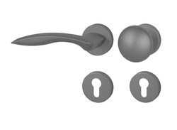 Kľučky na okrúhlych rozetách Sivý FROSIO BORTOLO