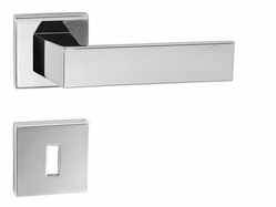 Kľučky na hranatých rozetách Strieborný Tupai