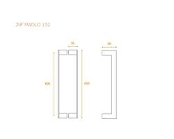 Madlá hranaté vyosené Strieborný JNF