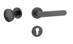 Kľučky na okrúhlych rozetách Čierny APRILE