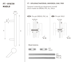 Madlá okrúhle vyosené Čierny FT