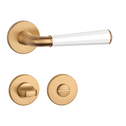 Kľučky na okrúhlych rozetách Kombinovaný APRILE