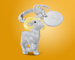 KĽÚČENKY Strieborný MTM