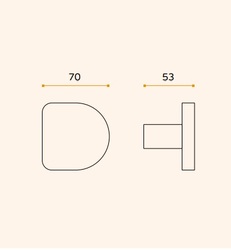 Madlá priame na rozetách Strieborný JNF