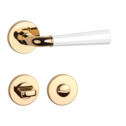 Kľučky na okrúhlych rozetách Kombinovaný APRILE