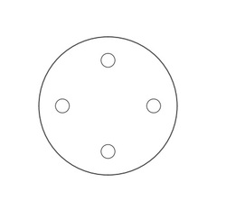 Gule priame na rozetách Medený JNF