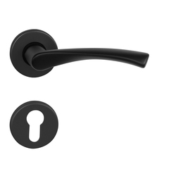 Kľučky na okrúhlych rozetách Čierny BA