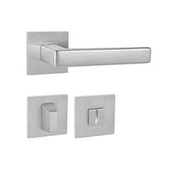 Kľučky na hranatých rozetách Strieborný Tupai