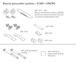 Sety - koľajnice a vozíky na posuvné drevené dvere  SISCO SISTEM