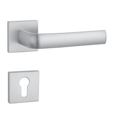 Kľučky na hranatých rozetách Strieborný APRILE