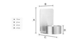 Svietniky do kúpeľne Strieborný SMEDBO