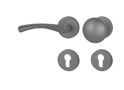 Kľučky na okrúhlych rozetách Sivý FROSIO BORTOLO