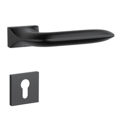 Kľučky na obdĺžnikových rozetách Čierny APRILE