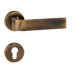 Kľučky na okrúhlych rozetách Bronzový Tupai