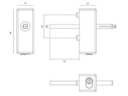 Kľučky na okná s uzamykaním Strieborný JNF