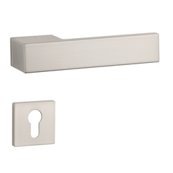 Kľučky na obdĺžnikových rozetách Strieborný APRILE