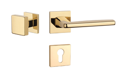 Kľučky na hranatých rozetách Zlatý APRILE