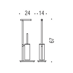 Držiaky na uterák Strieborný COLOMBO