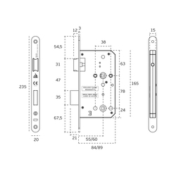 Klasické zámky Strieborný JNF