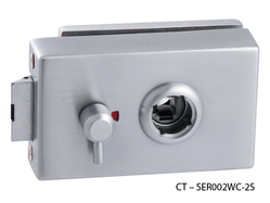 Zámky na sklenené dvere Strieborný CT