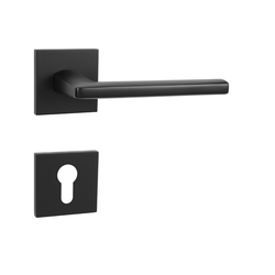 Kľučky na hranatých rozetách Čierny MPK