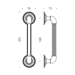 Madlá okrúhle priame Strieborný COLOMBO