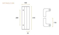 Madlá hranaté vyosené Strieborný JNF