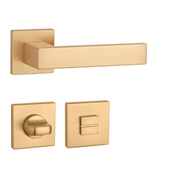 Kľučky na hranatých rozetách Zlatý APRILE