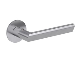 Kľučky na okrúhlych rozetách Strieborný Griffwerk