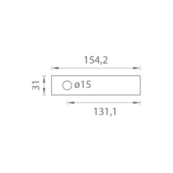 Kľučky na obdĺžnikových rozetách Biely Griffwerk