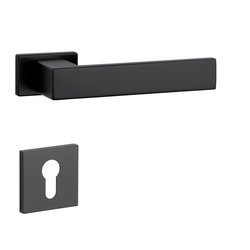 Kľučky na obdĺžnikových rozetách Čierny APRILE